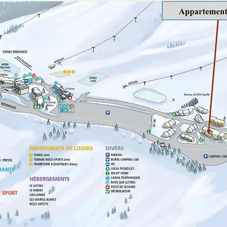 Apartmán Alpin A 200m Des Pistes Pour 6 Génos